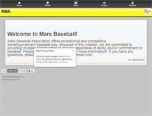 Tablet Screenshot of marsbaseball.com